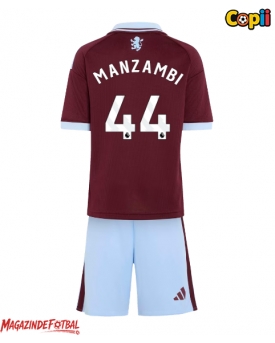 Aston Villa Johan Manzambi #44 Echipament de Fotbal Replică 2026-27 Copii Acasa (+ Șorturi)